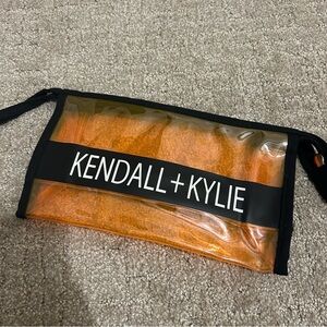 Kendall & Kylie Orange Transparent Pouch